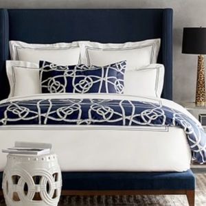 Williams Sonoma NWT Chamber Hotel Embroidered Sham